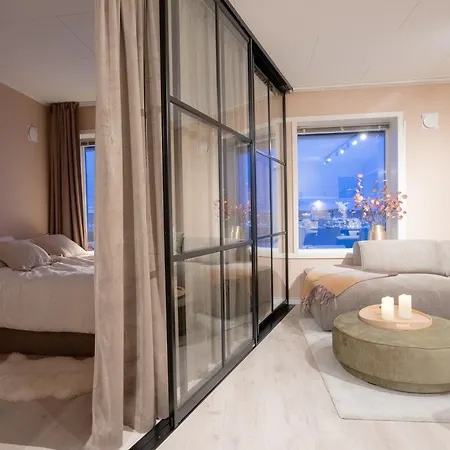 아파트 Uranus - View Over Tromsoya Tomasjorda